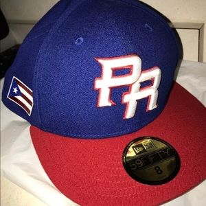 New Era (WBC) "PR" Red/Blue, Size:8, BRAND New